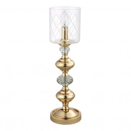 Настольная лампа Crystal Lux Gracia LG1 Gold в классическом стиле, мощность 60 Вт
