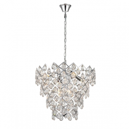 Подвесная люстра Vele Luce Diana VL3273P06 в классическом стиле, цвет хром