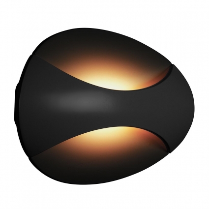 Настенный светодиодный светильник iLedex Flux ZD7151-6W BK Black+Gold цвет черный