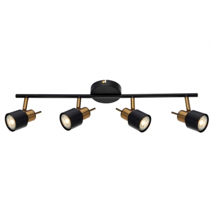 Спот Arte Lamp Almach A1906PL-4BK в современном стиле, цвет черный, мощность 200 Вт