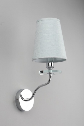 Бра Omnilux Ameglia OML-89501-01 в стиле арт-деко, цвет голубой, мощность 40 Вт