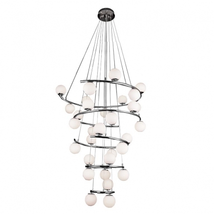 Подвесная люстра Newport 14459+23/S chrome М0063801 цвет белый, мощность 320 Вт