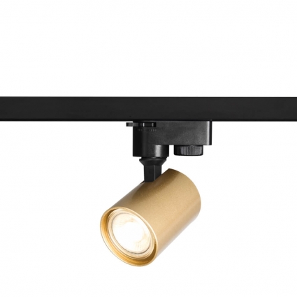 Трековый светильник Crystal Lux CLT 0.31 001 60 BL-GO в современном стиле, мощность 50 Вт