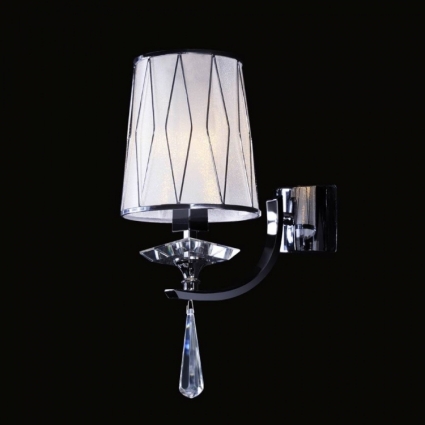 Бра Crystal Lux Dandy AP1 в классическом стиле, цвет белый, мощность 60 Вт
