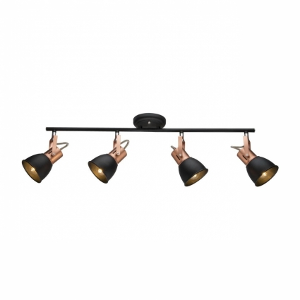 Спот Arte Lamp A1677PL-4BK в стиле Хай-тек, цвет черный, мощность 160 Вт
