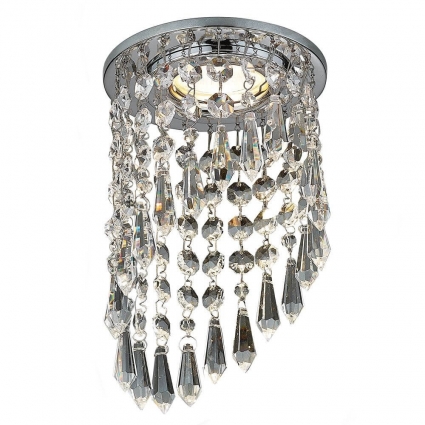 Встраиваемый светильник Ambrella light Crystal K2247 CH/CL в классическом стиле, цвет хром
