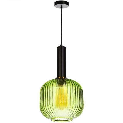 Подвесной светильник Loft IT 2072-B+BL цвет зеленый, мощность 60 Вт