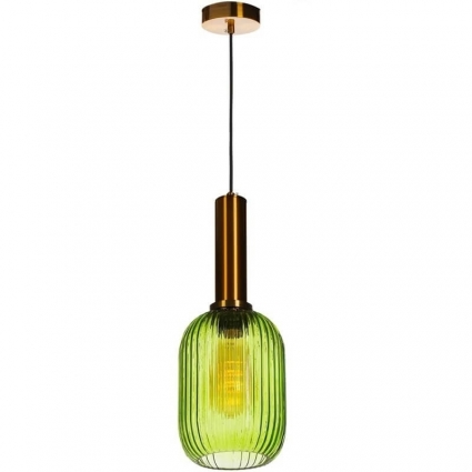 Подвесной светильник Loft IT 2072-A+BR цвет зеленый, мощность 60 Вт