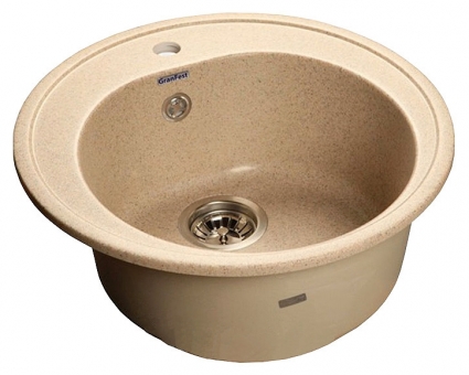 Мойка кухонная GranFest Rondo GF-R510 песочный круглая, 51x51 см