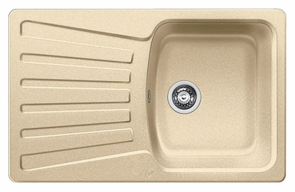 Мойка кухонная Blanco Nova 45 S шампань прямоугольная, с крылом, 81x50 см