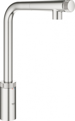 Смеситель Grohe Minta SmartControl 31613DC0 для кухонной мойки нажимной, сталь