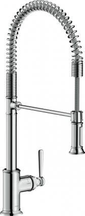 Смеситель Axor Montreux Semi-Pro 16582000 для кухонной мойки, хром, однорычажный, высота излива 20.8 см