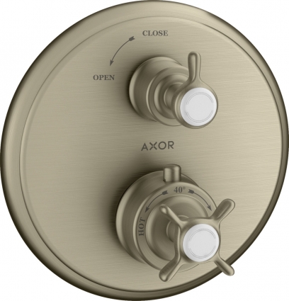 Термостат Axor Montreux 16800820 для душа, шлифованный никель, термостат, сталь