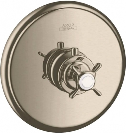 Термостат Axor Montreux HighFlow 16815820 для душа, шлифованный никель, термостат, сталь