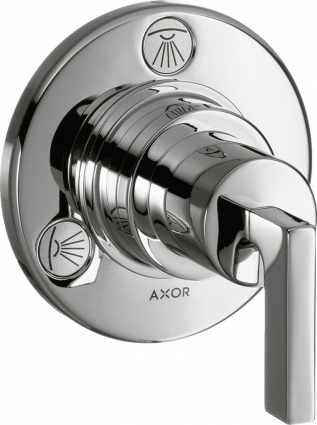 Переключатель потоков Axor Citterio Trio/Quattro 39920000 на три потребителя двухвентильный, хром
