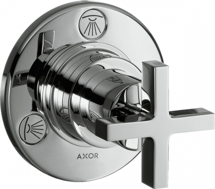 Переключатель потоков Axor Citterio Trio/Quattro 39925000 на три потребителя двухвентильный, хром