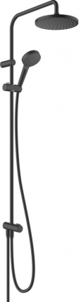 Душевая стойка Hansgrohe Vernis Blend Showerpipe 200 1jet Reno 26272670 цвет черный, штанга 112.9 см
