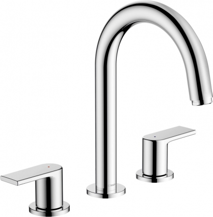 Смеситель Hansgrohe Vernis Shape 71563000 для раковины, хром, двухвентильный, высота излива 15.1 см
