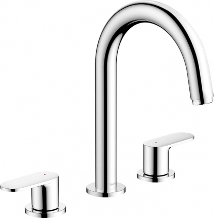 Смеситель Hansgrohe Vernis Blend 71553000 для раковины, хром, двухвентильный, высота излива 15.1 см