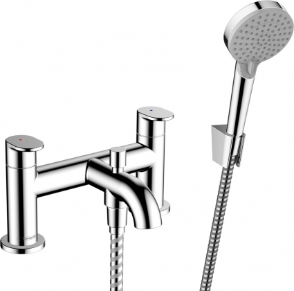 Смеситель Hansgrohe Vernis Blend 71461000 на борт ванны, хром, двухвентильный, длина излива 11 см