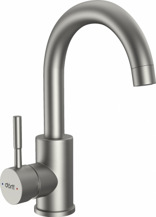 Смеситель Dorff Logic D3002101SS для раковины однорычажный, сталь