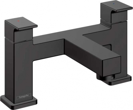 Смеситель Hansgrohe Vernis Shape 71452670 на борт ванны, черный, двухвентильный, длина излива 11 см
