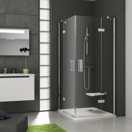 Душевой уголок Ravak SMSRV4 80х80 Transparent, профиль хром, квадратный, двери распашные