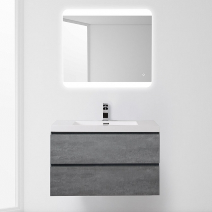 Мебель для ванной BelBagno Luce 90 stucco cemento подвесная, с ящиками