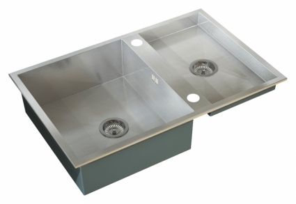 Мойка кухонная Zorg Inox X X-50 X 78 брашированная, прямоугольная, 78x50 см