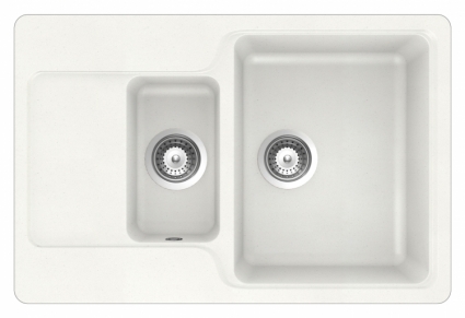Мойка кухонная Schock Cambridge 60D альпина матовая, прямоугольная, 77x51 см