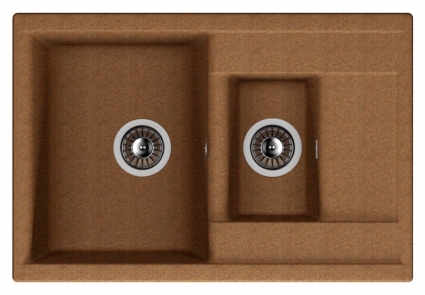 Мойка кухонная Dr. Gans Astra 760K терракота матовая, прямоугольная, 76x51 см