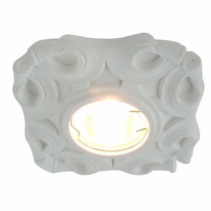 Встраиваемый светильник Arte Lamp Contorno A5305PL-1WH в стиле прованс, цвет белый