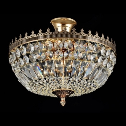 Потолочный светильник Maytoni Tiara DIA500-CL-30-05-G в классическом стиле, цвет золотой