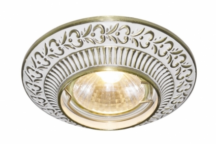 Встраиваемый светильник Arte Lamp Occhio A5280PL-1WG в классическом стиле, цвет белый