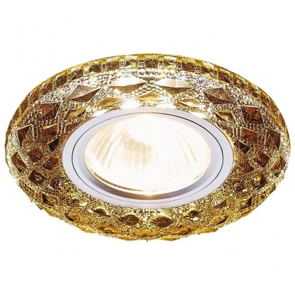 Встраиваемый светодиодный светильник Ambrella light LED S288 BK в классическом стиле, цвет коричневый