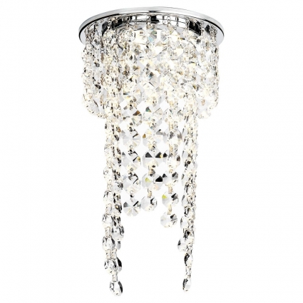 Встраиваемый светильник Ambrella light Crystal K2071 CH/CL в классическом стиле, цвет хром