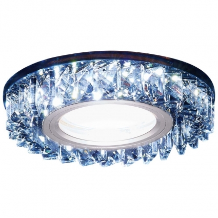 Встраиваемый светодиодный светильник Ambrella light Led S255 BK в классическом стиле, мощность 53 Вт