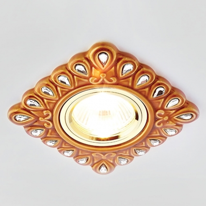 Встраиваемый светильник Ambrella light Desing D5550 SB/CL в стиле модерн, цвет бронза