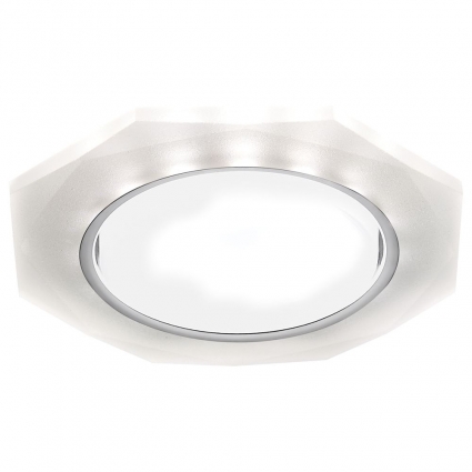 Встраиваемый светильник Ambrella light GX53 LED G216 CH/WH в современном стиле, цвет белый