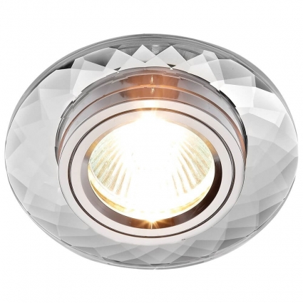 Встраиваемый светильник Ambrella light Classic 8460 CL в современном стиле, цвет хром