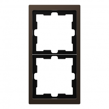Рамка 2-постовая Schneider Electric Merten D-Life MTN4020-6552 цвет коричневый