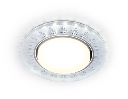 Встраиваемый светильник Ambrella light GX53 Spot G222 цвет хром, мощность 12 Вт