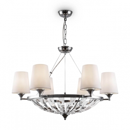 Подвесная люстра Maytoni Pantheon H021PL-06CH цвет белый, мощность 240 Вт