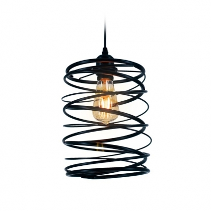 Подвесной светильник Ambrella light Traditional TR8401 в стиле лофт, цвет черный