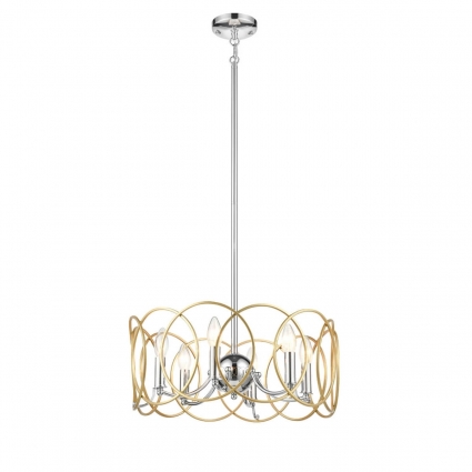 Подвесная люстра Vele Luce Vita VL4234P06 в классическом стиле, цвет хром