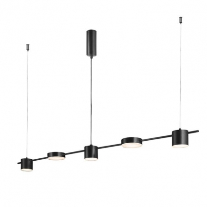 Подвесной светодиодный светильник Crystal Lux Tristan SP5 L1200 Black в современном стиле, цвет черный
