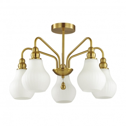 Потолочная люстра Lumion Eleonora 4562/5C цвет белый, мощность 200 Вт