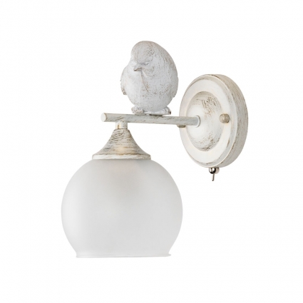 Бра Arte Lamp Gemelli A2150AP-1WG в стиле модерн, цвет белый, мощность 60 Вт