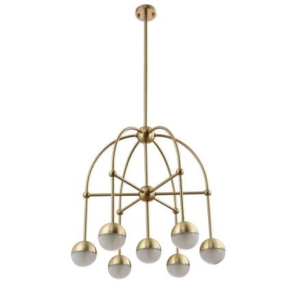 Подвесная люстра Crystal Lux Truena SP-PL6+1 Bronze в современном стиле, цвет бронза