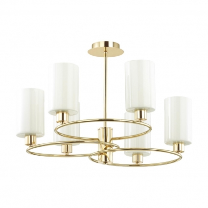 Подвесная люстра Lumion Avery 4559/6C в стиле модерн, цвет белый, мощность 240 Вт